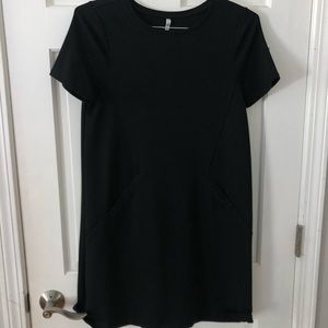 Black dress with side pockets